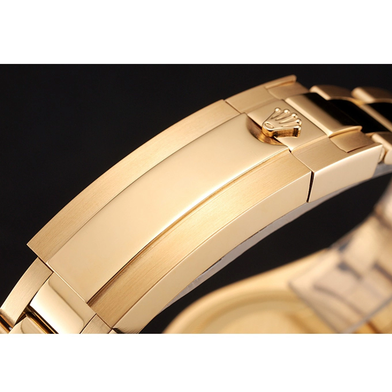 MiroTime 0714 Swiss Rolex GMT Master II Gold Dial Black Bezel Gold Case And Bracelet 1453749